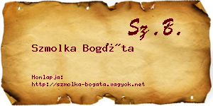 Szmolka Bogáta névjegykártya